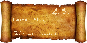 Lengyel Vita névjegykártya